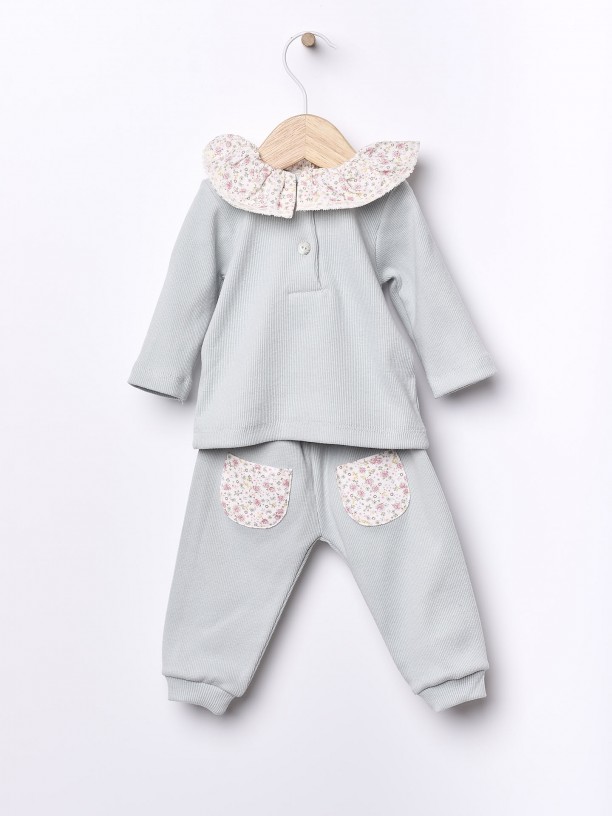 Pijama 2 peças em algodão Pijama 2 peças em algodão