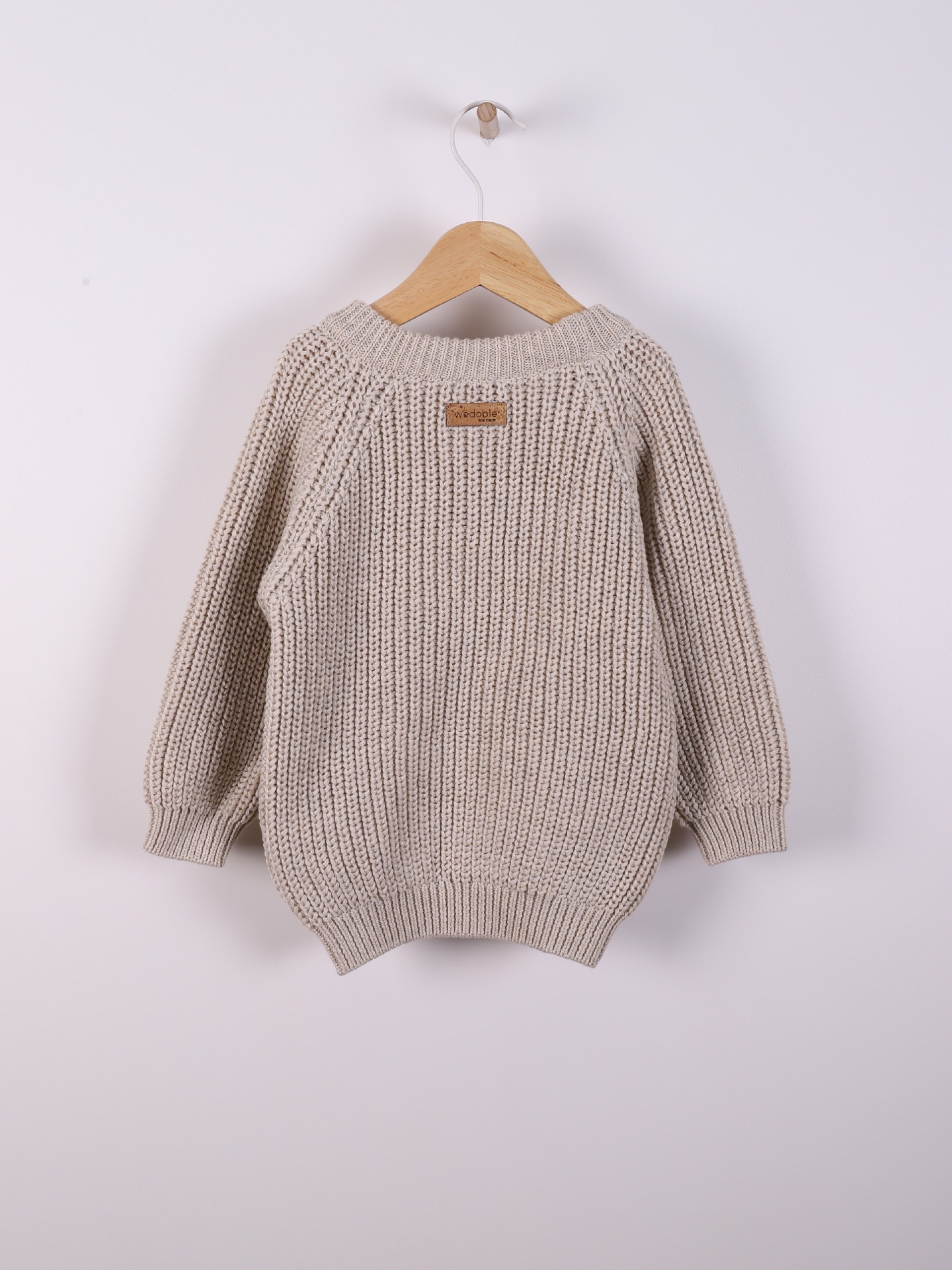 Knitted cotton sweater