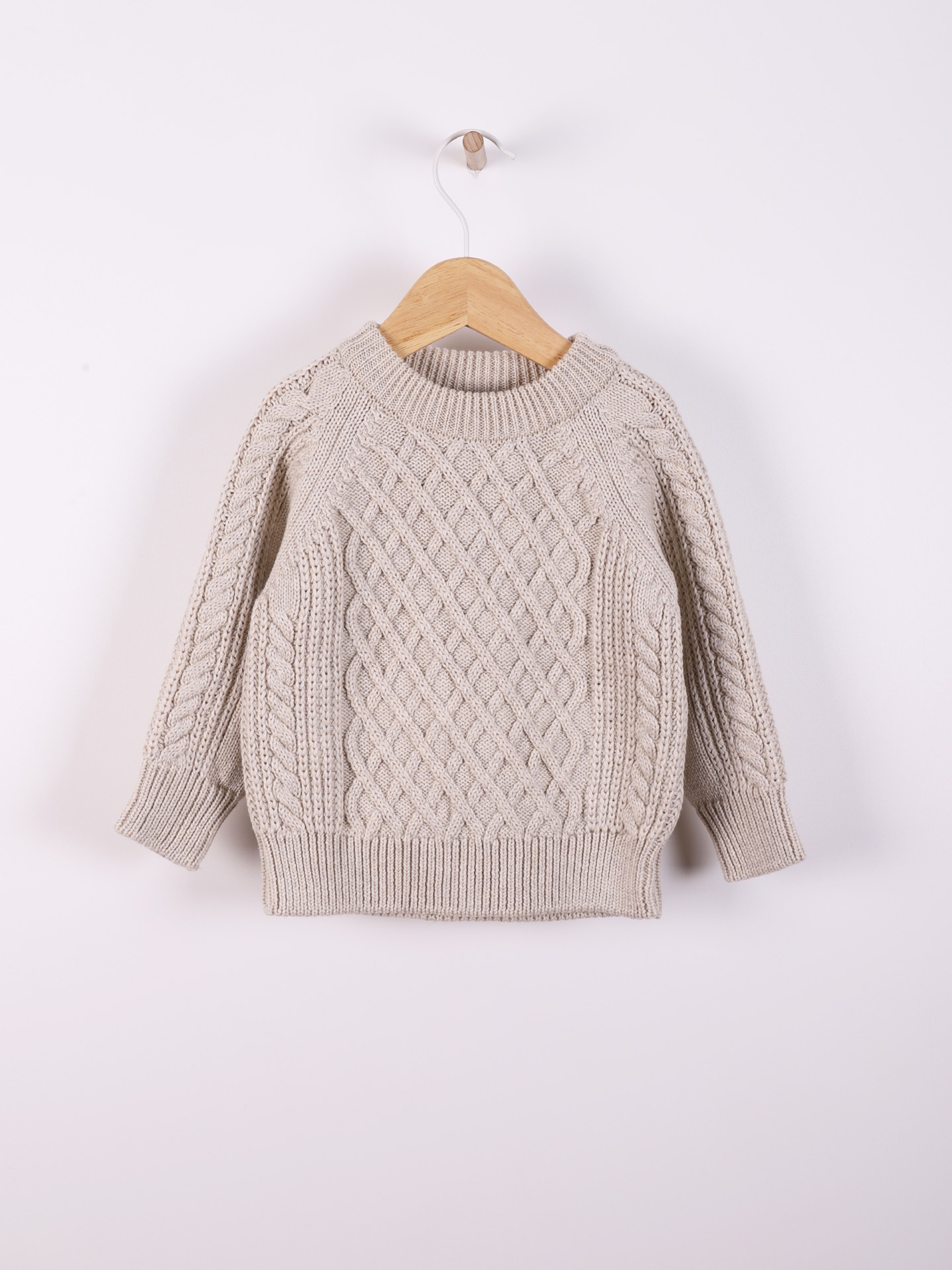 Knitted cotton sweater