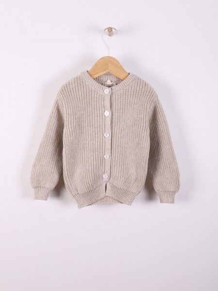 Knitted cotton cardigan