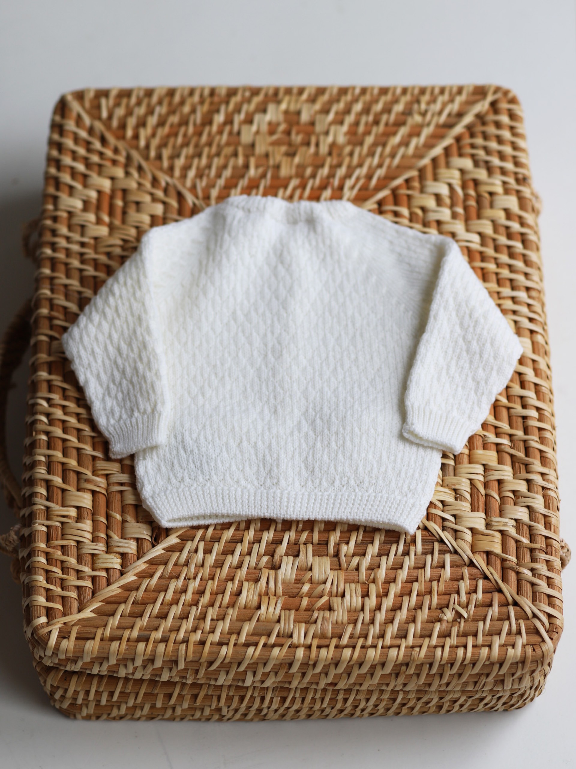 Knitted wool cardigan