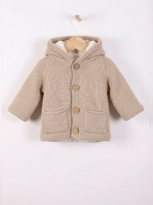 Casaco com capuz de l?