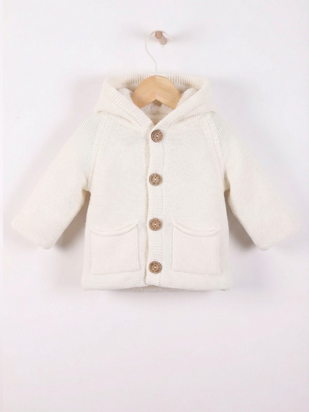 Casaco com capuz de l?