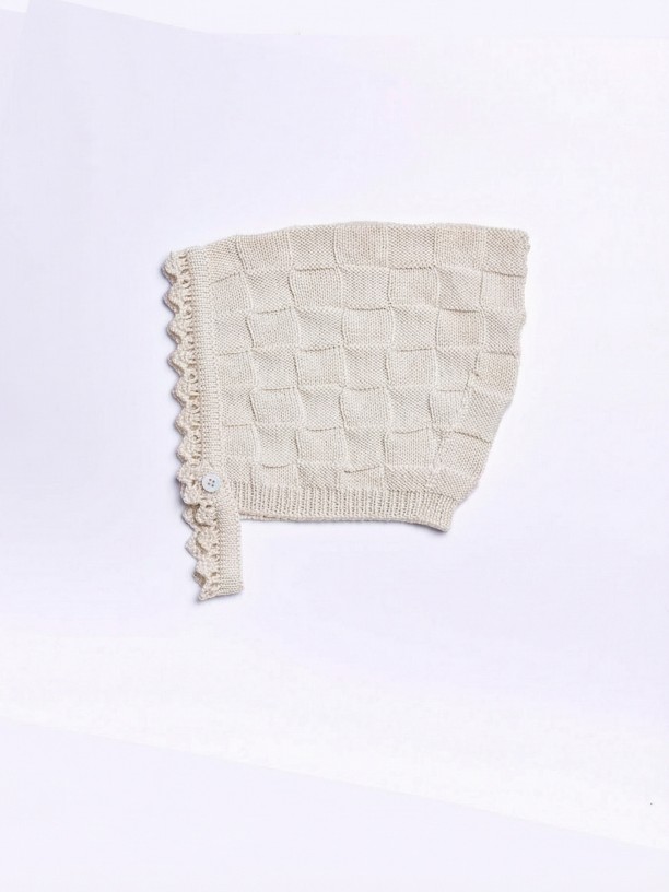 Touca tricotada de l?