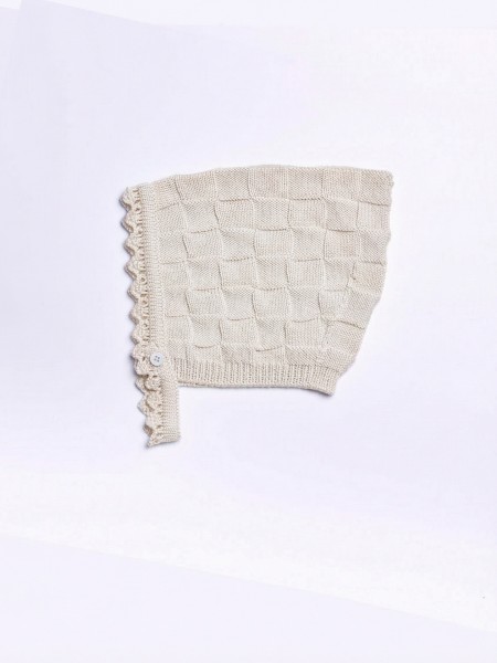 Touca tricotada de l?