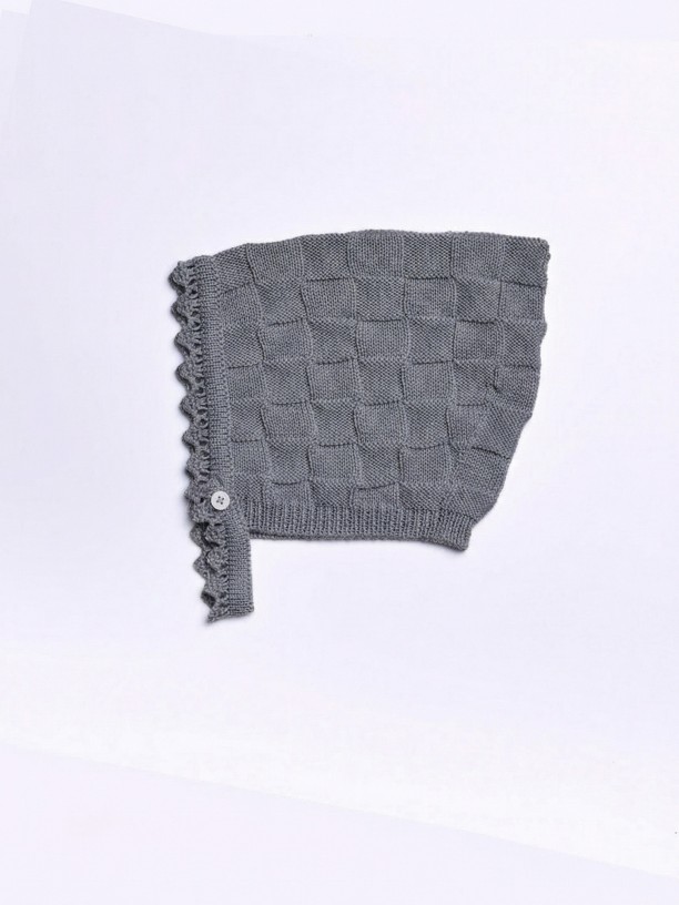 Touca tricotada de l?