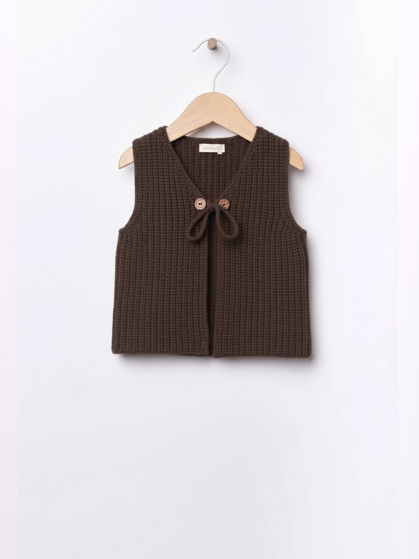 Colete tricotado de l?