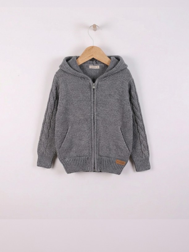 Casaco com capuz de l?