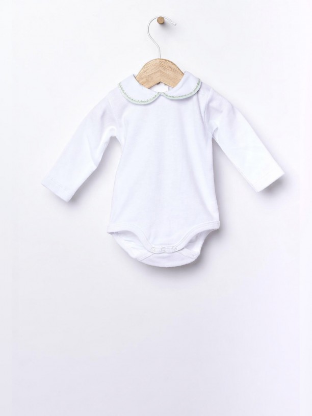 Body com gola redonda Body com gola redonda