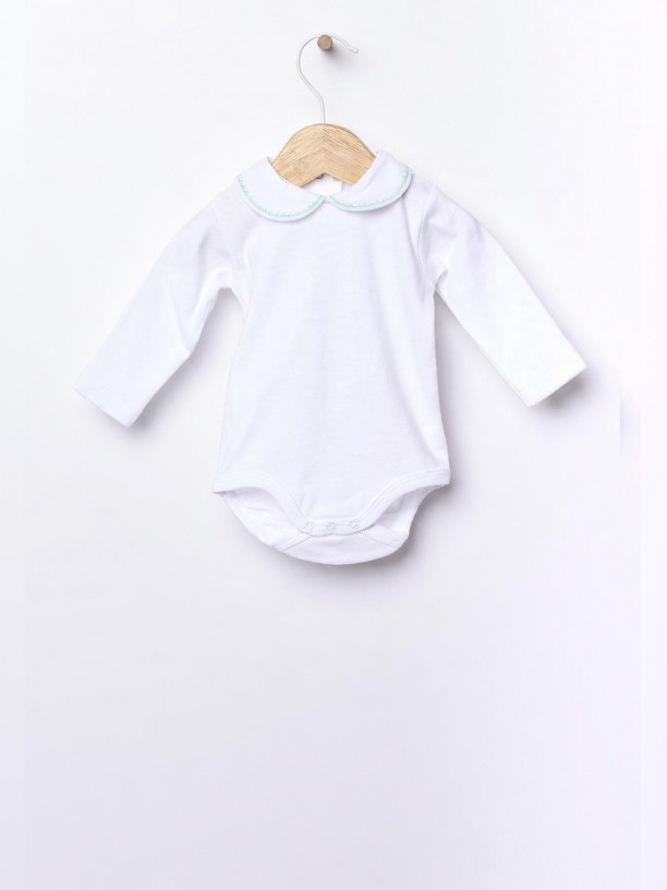 Body com gola redonda Body com gola redonda