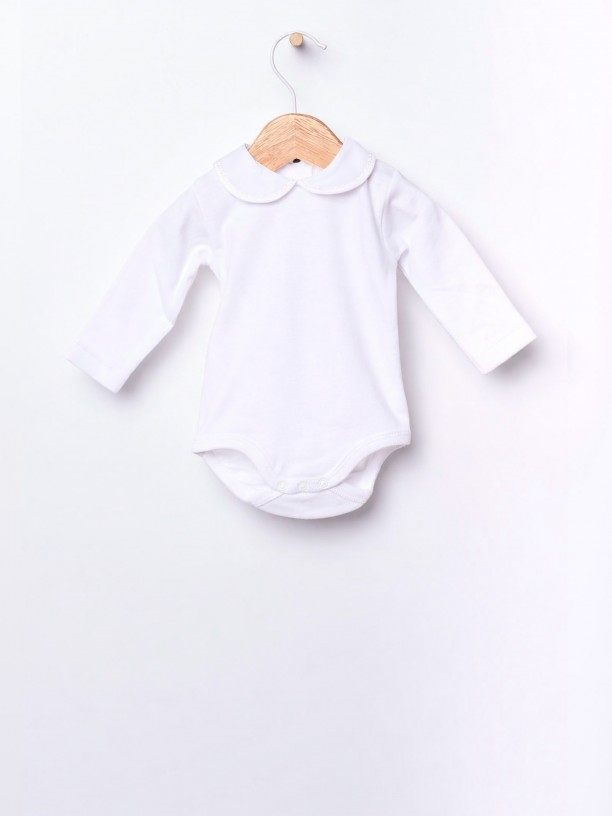 Body com gola redonda Body com gola redonda