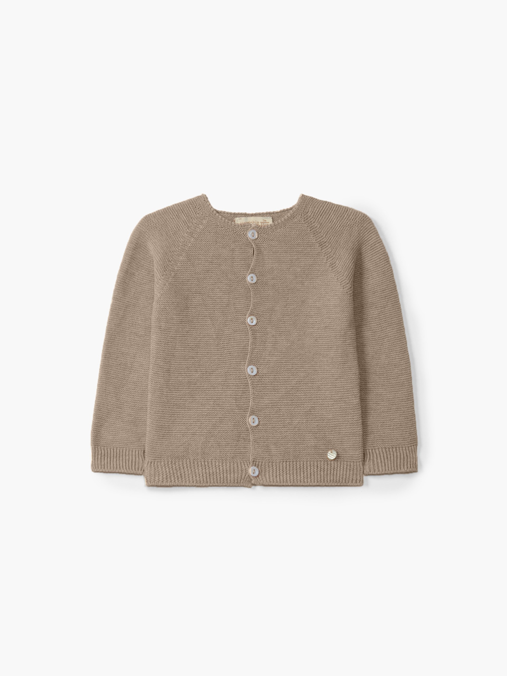 Knitted wool cardigan