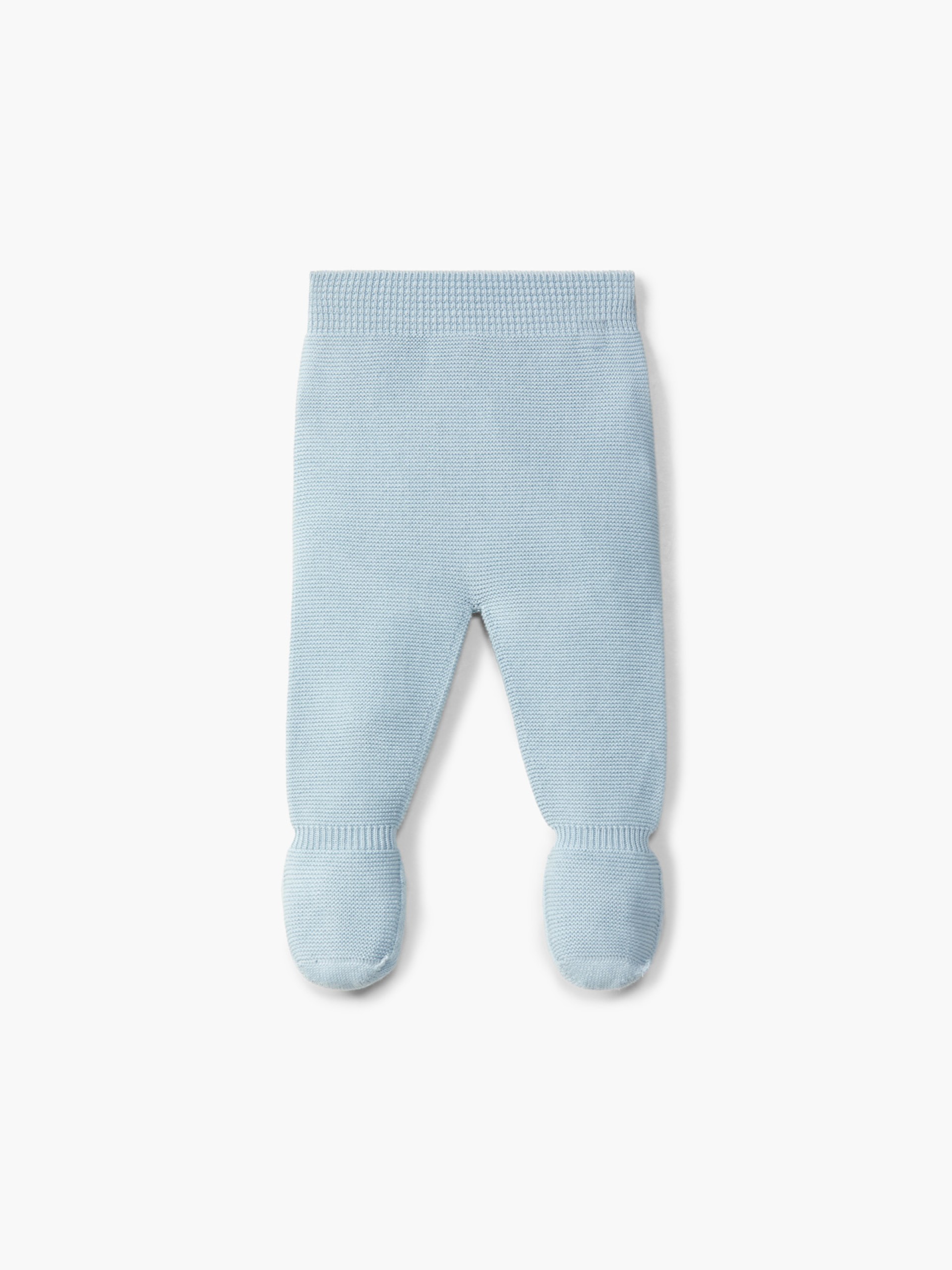 Knitted wool trousers