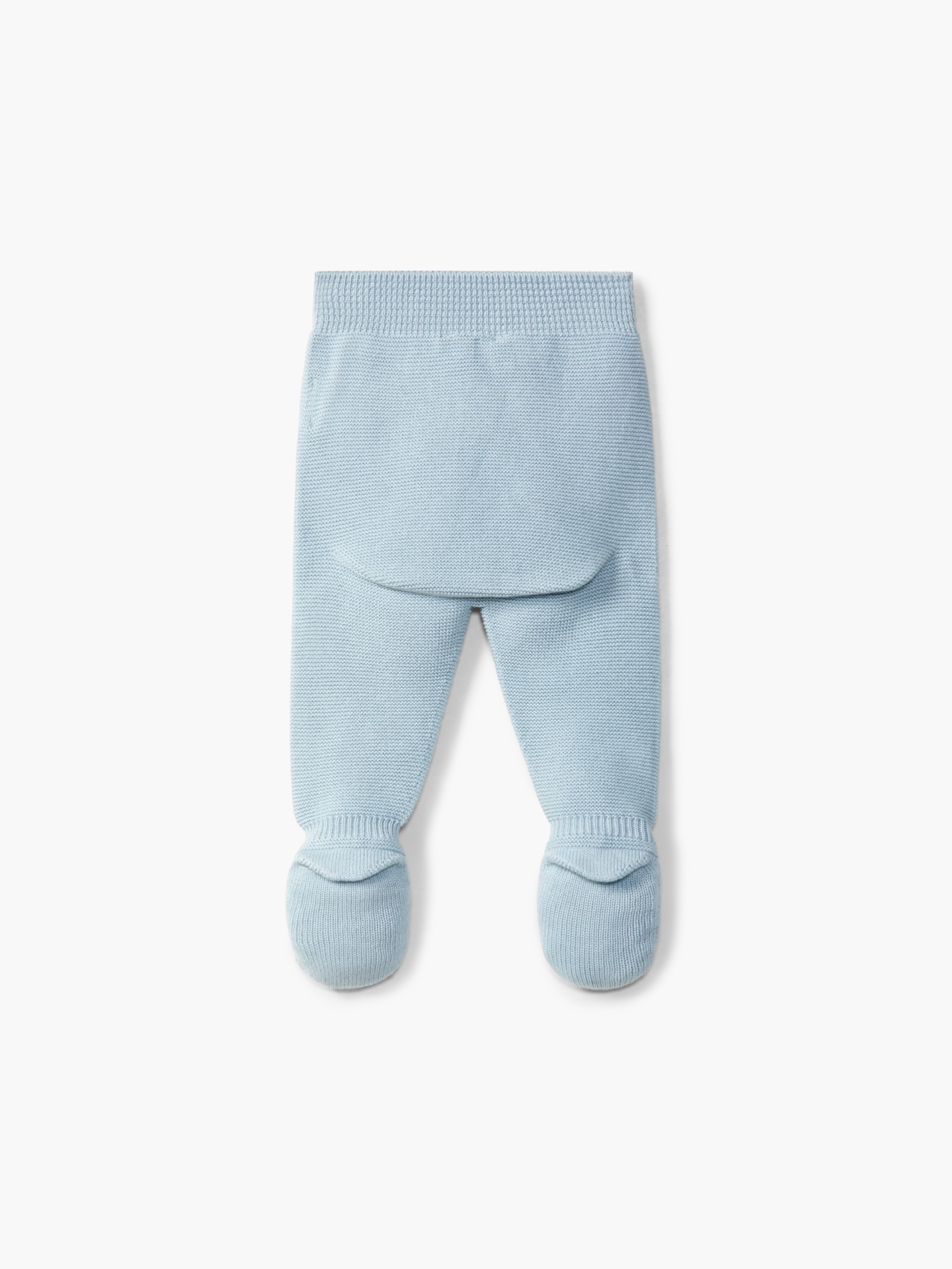 Knitted wool trousers