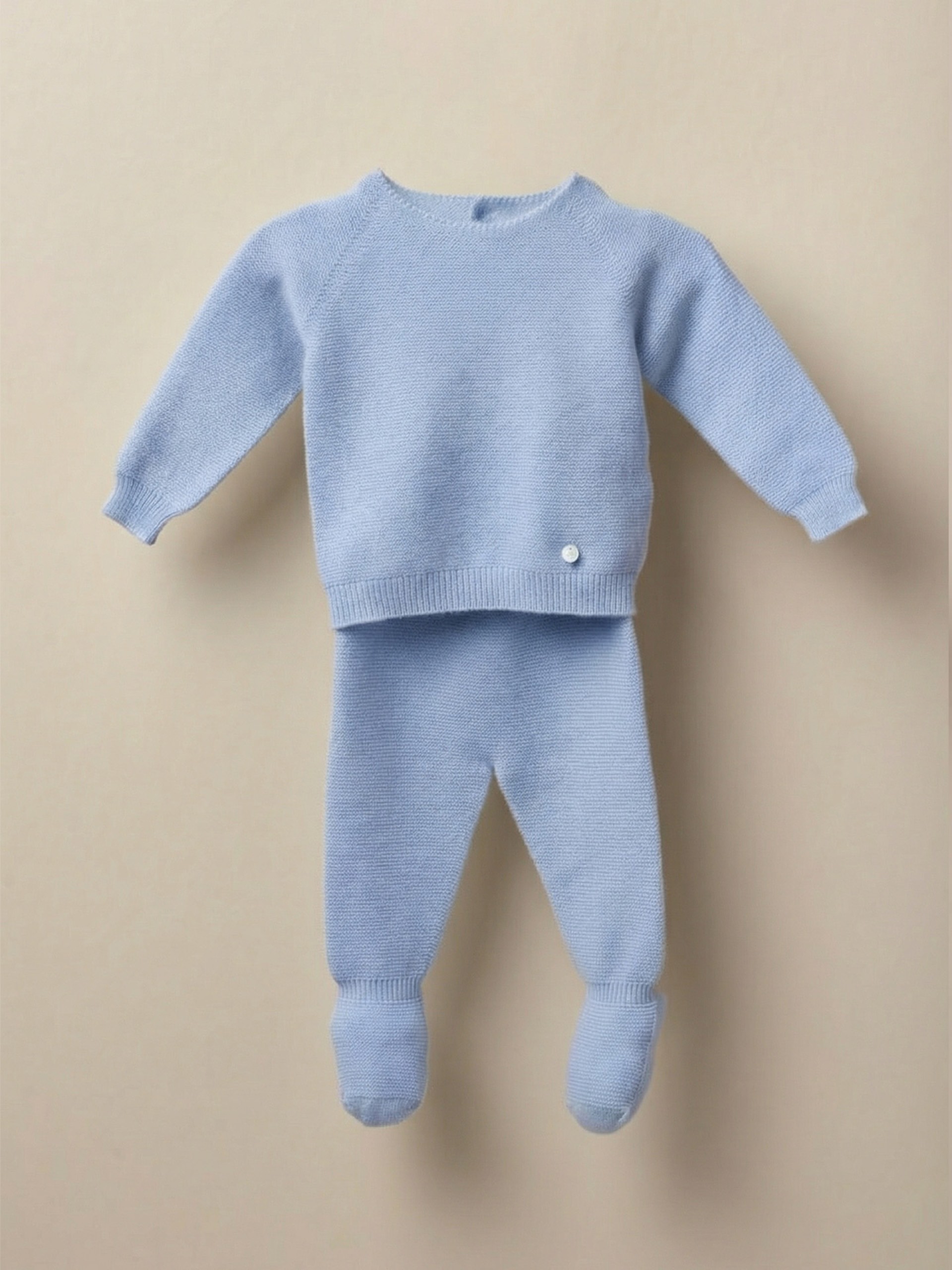 Knitted wool trousers