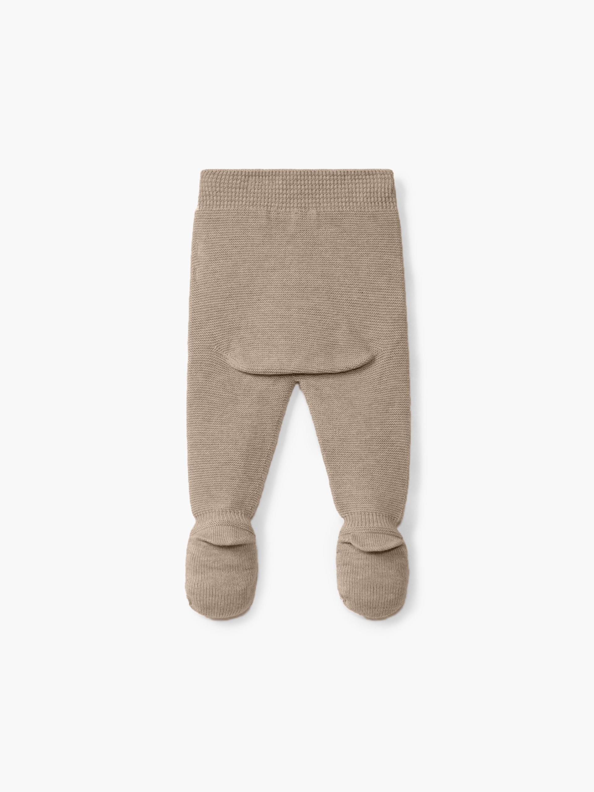 Knitted wool trousers