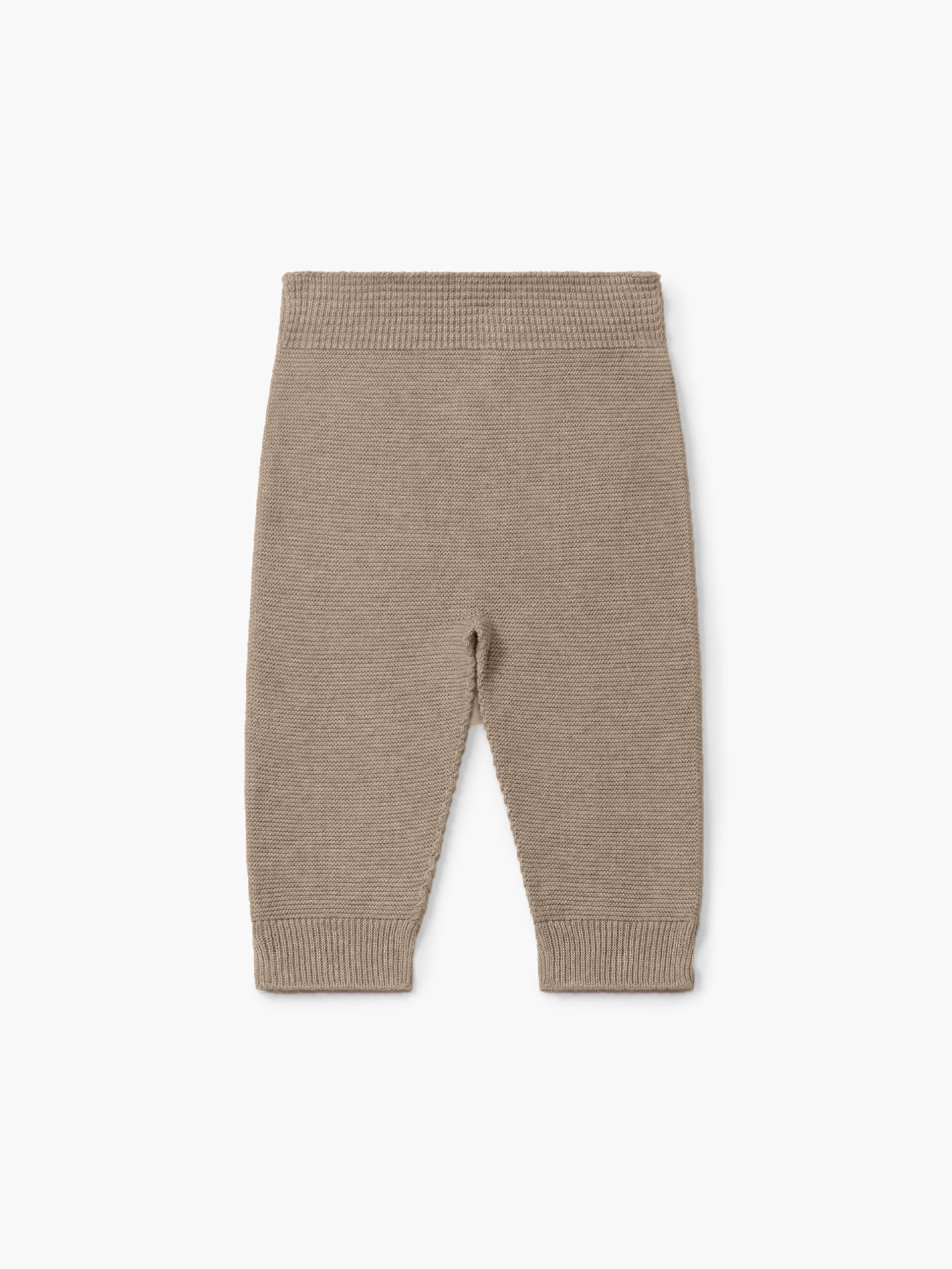 Knitted wool trousers