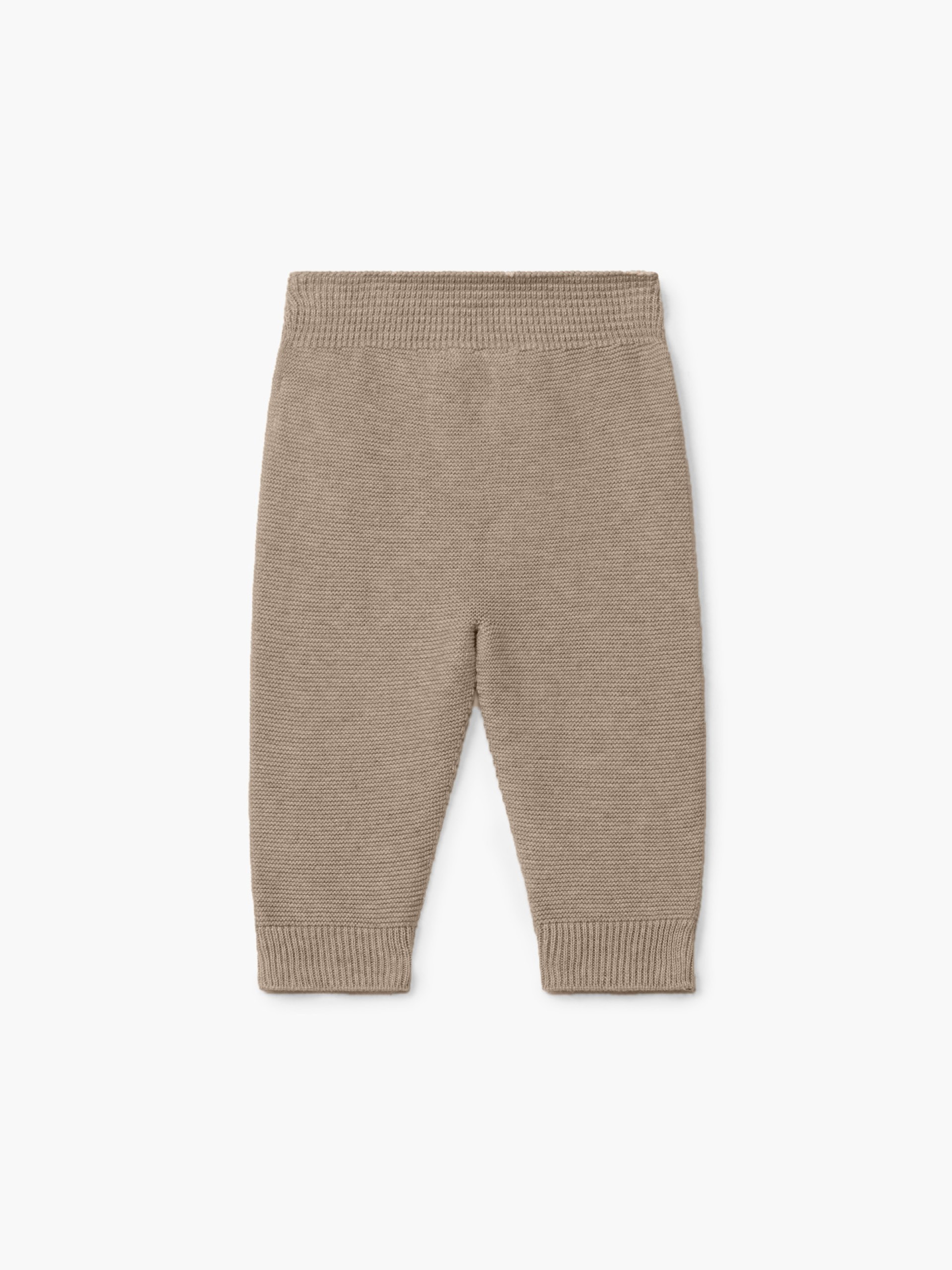 Knitted wool trousers