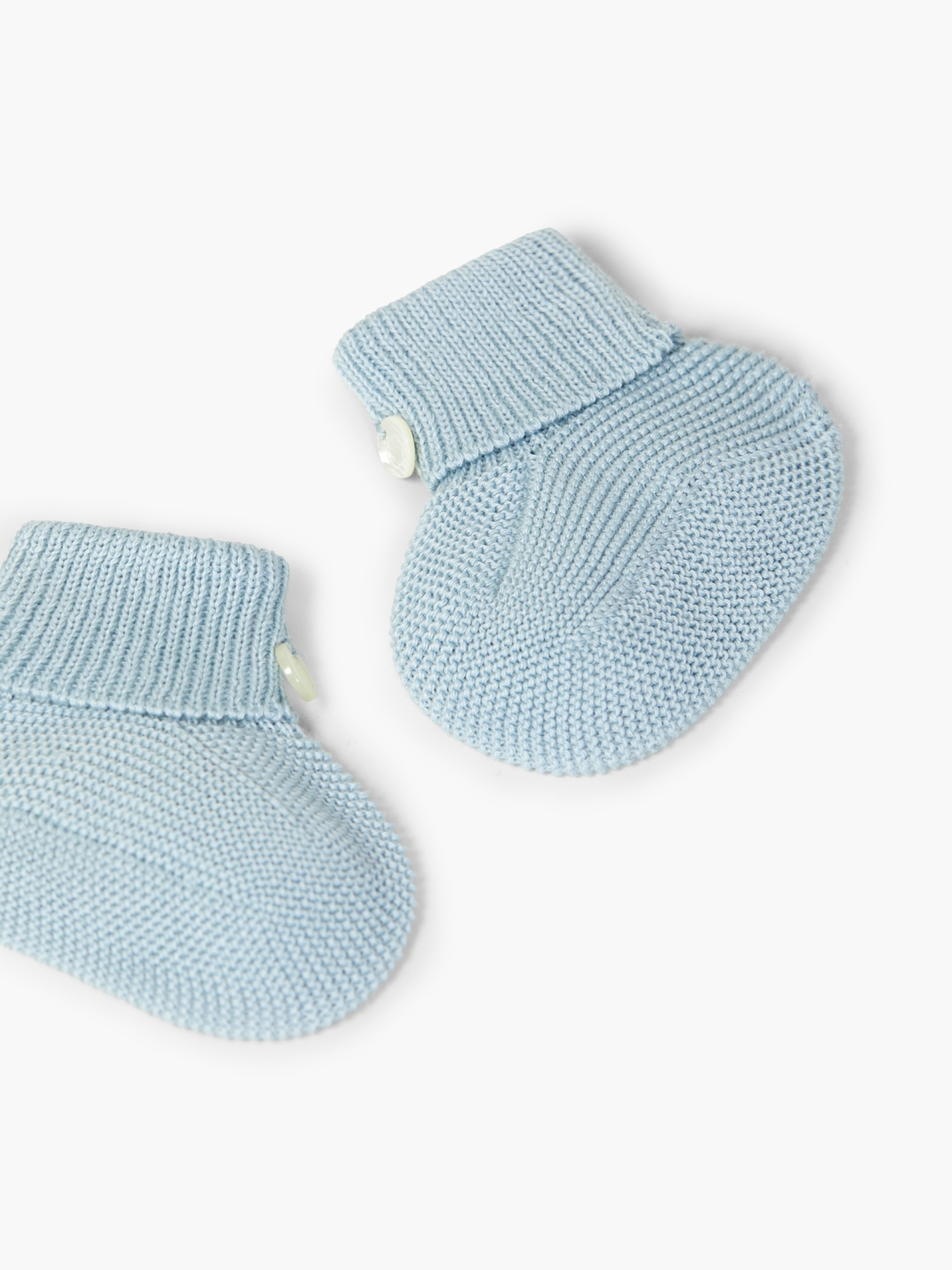 Knitted wool booties