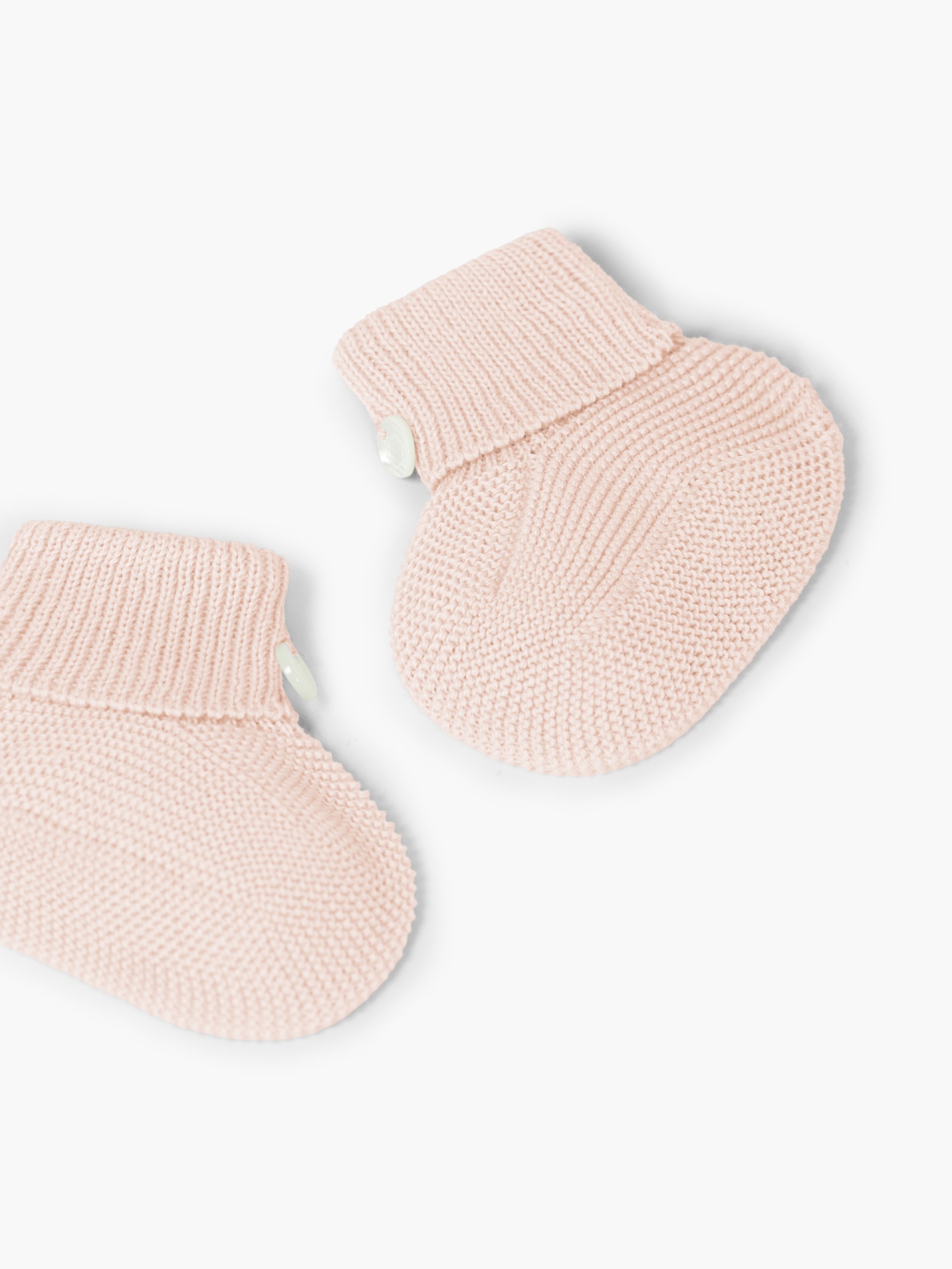Knitted wool booties