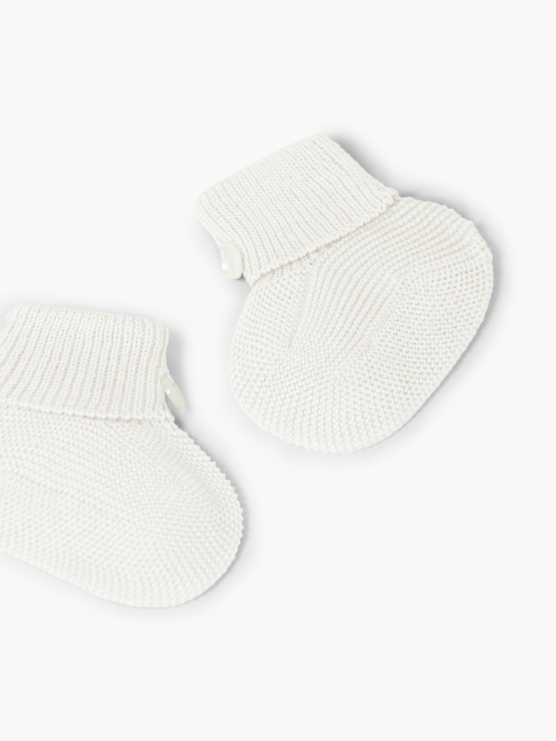Knitted wool booties