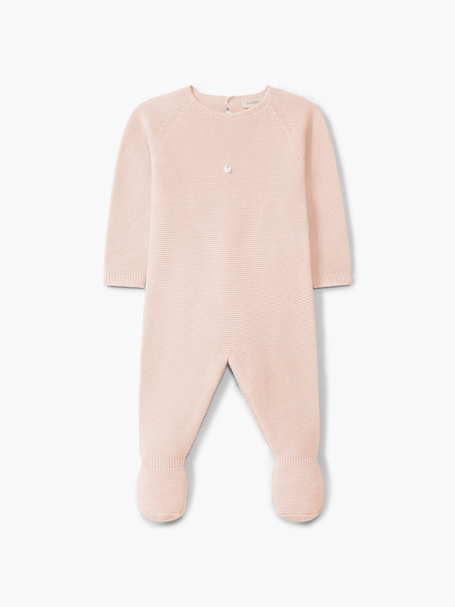 Knitted wool babygrow