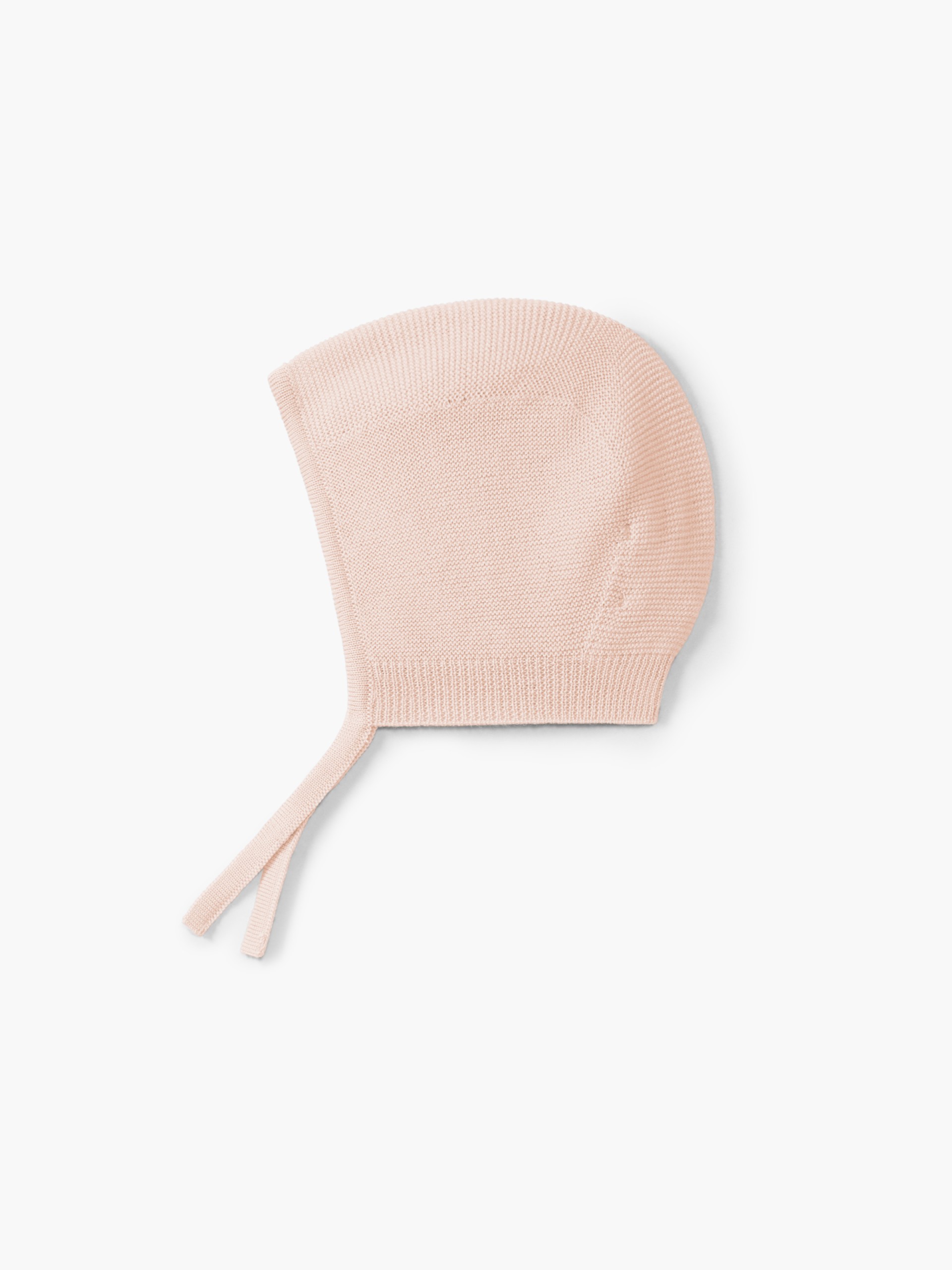 Knitted wool bonnet