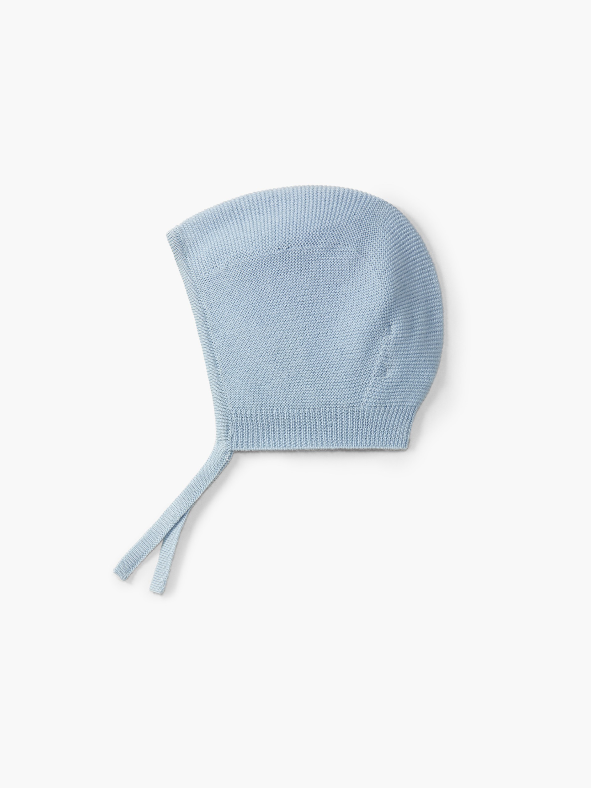 Knitted wool bonnet