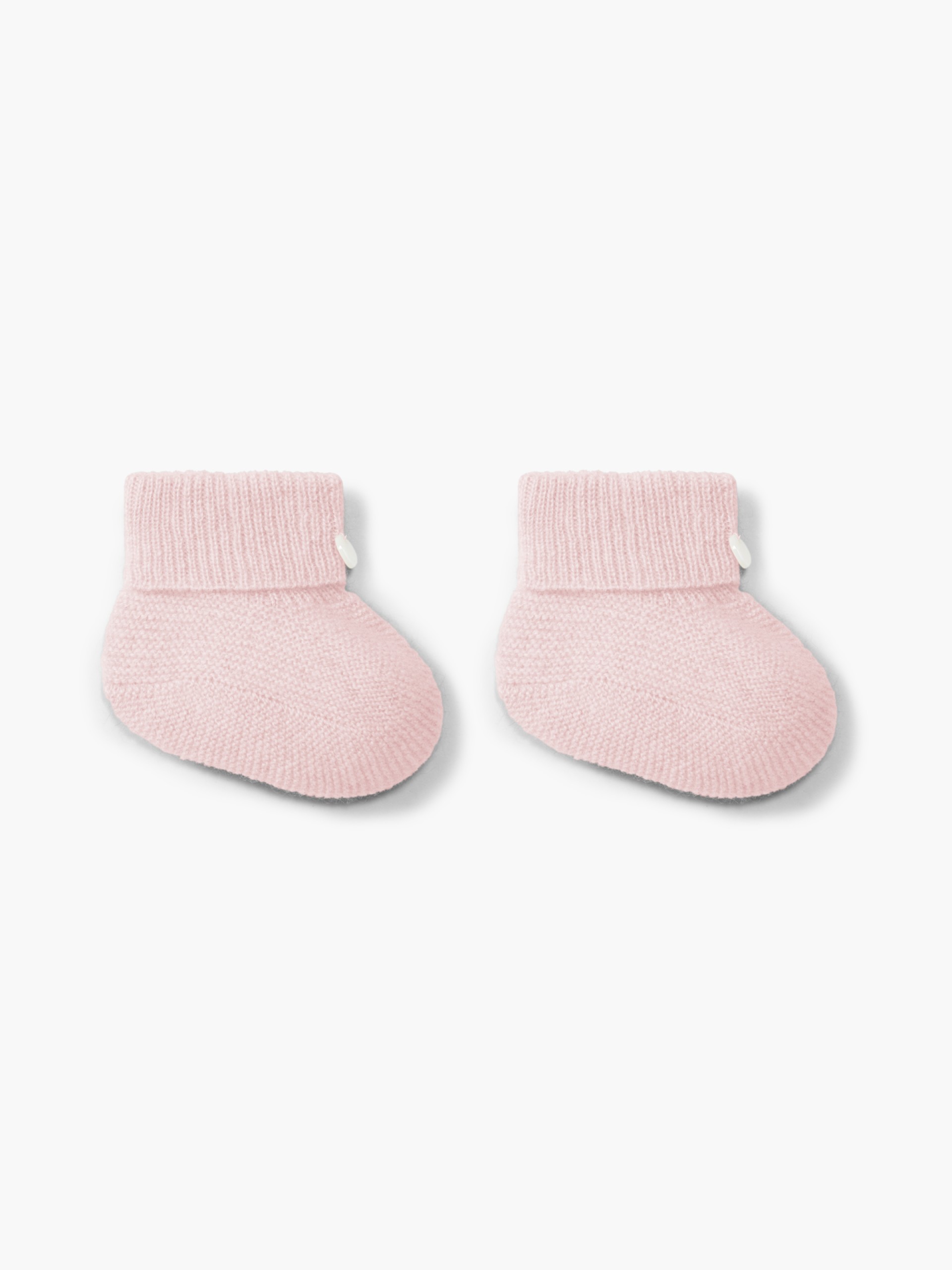 Knitted cashmere booties