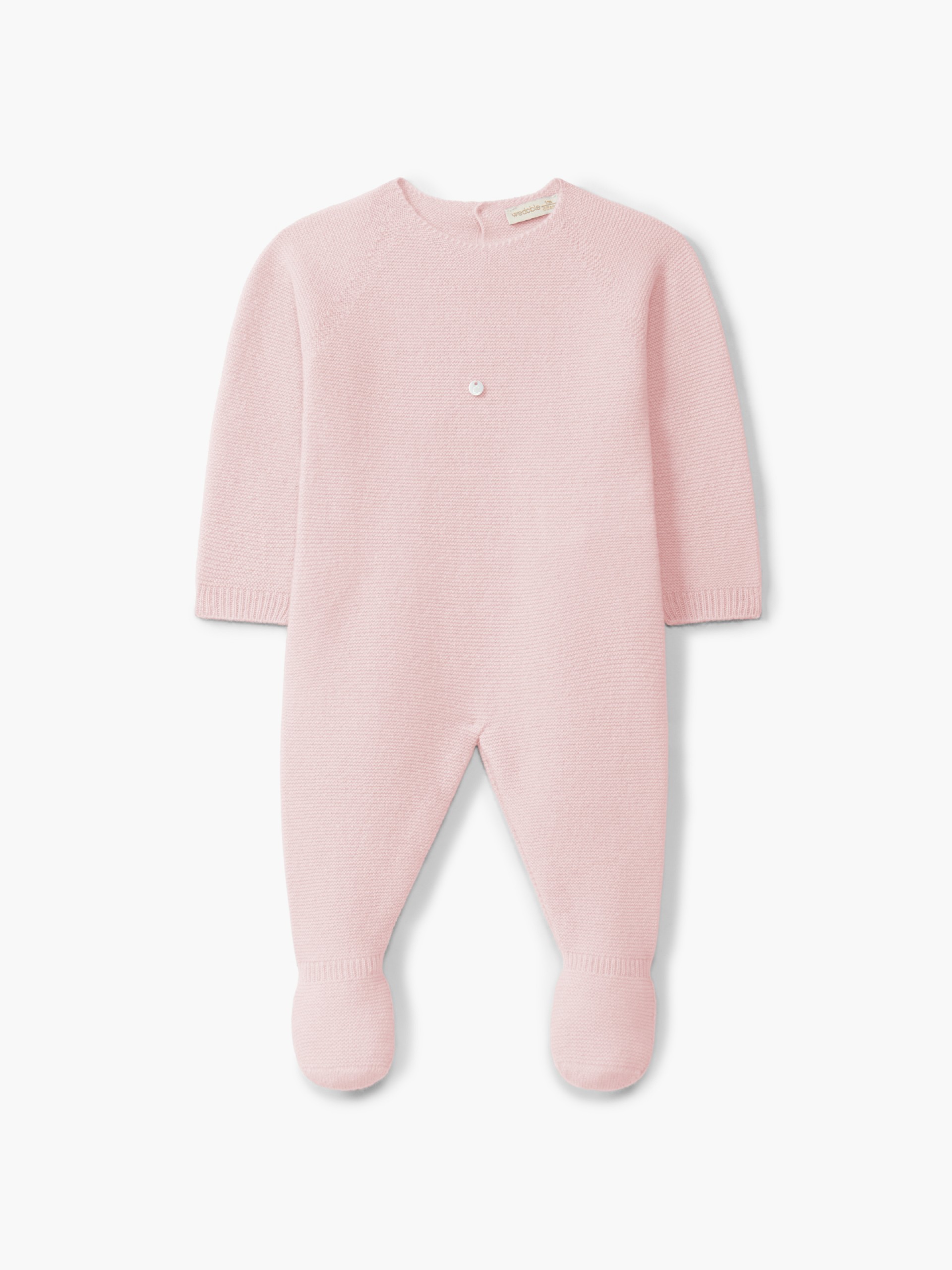 Knitted cashmere babygrow