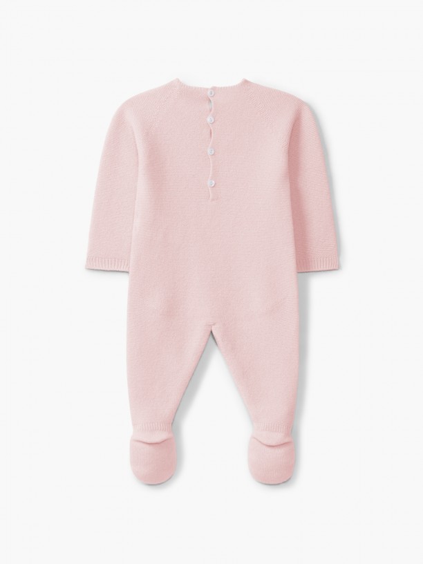 Knitted cashmere babygrow Knitted cashmere babygrow