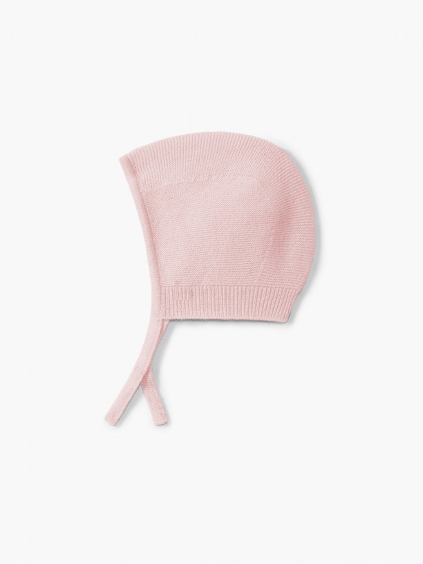 Knitted cashmere bonnet