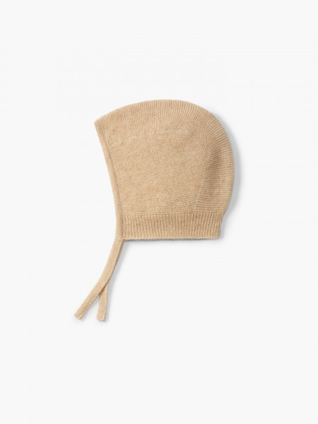 Knitted cashmere bonnet