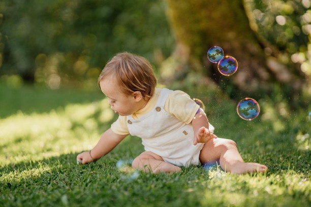 The little one is full of energy and more active