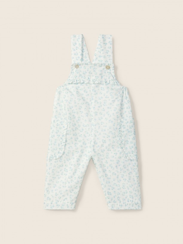 Floral print dungarees Floral print dungarees