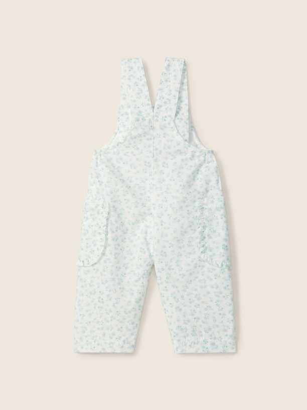 Floral print dungarees Floral print dungarees