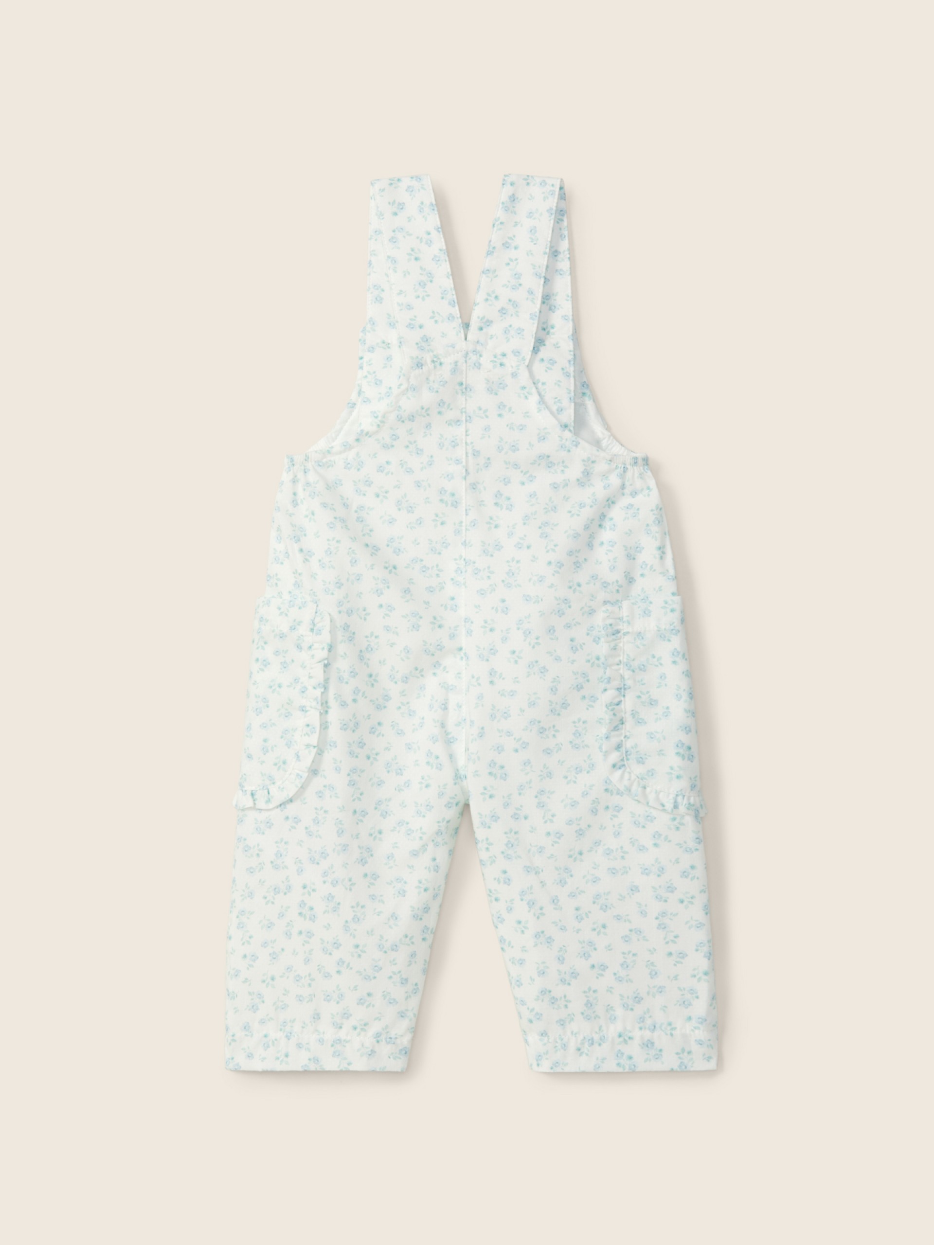 Floral print dungarees