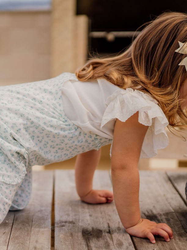 Floral print dungarees Floral print dungarees