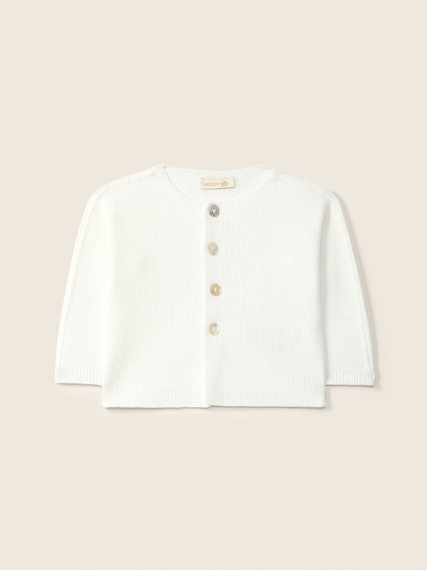 Round-neck cardigan