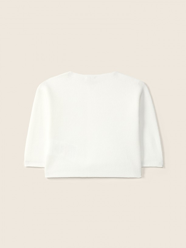 Round-neck cardigan