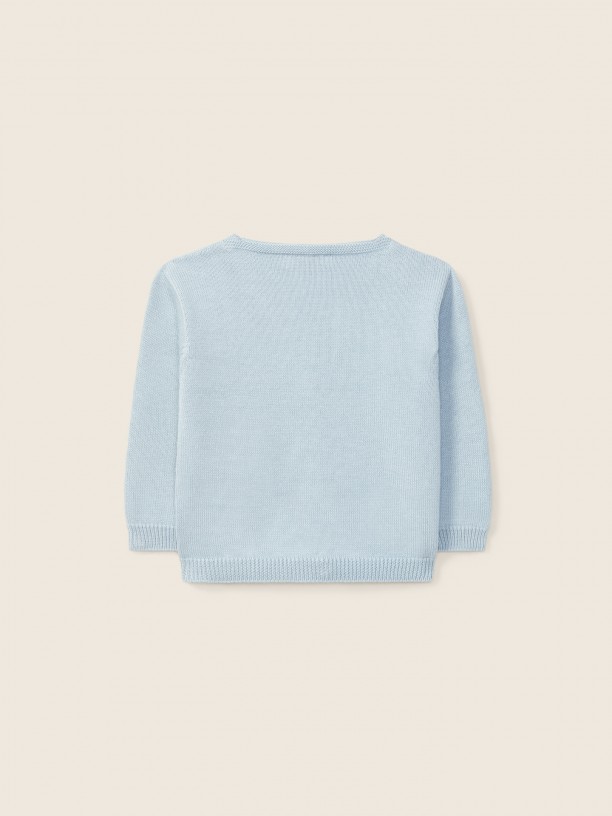 V-neck cardigan