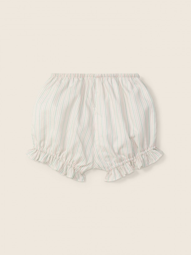 Calções estampado riscas Calções estampado riscas