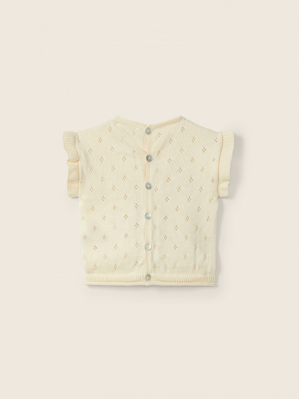 Short-sleeved sweater