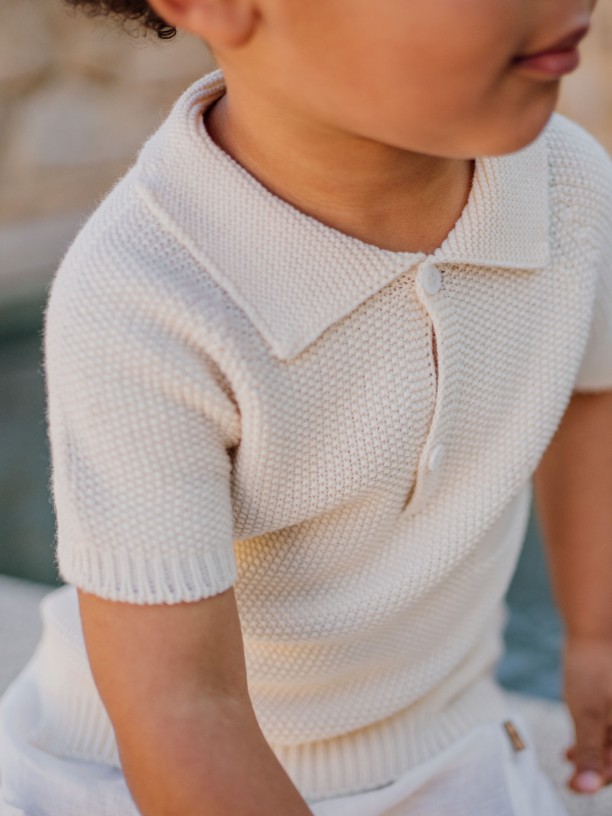 Cotton polo sweater Cotton polo sweater