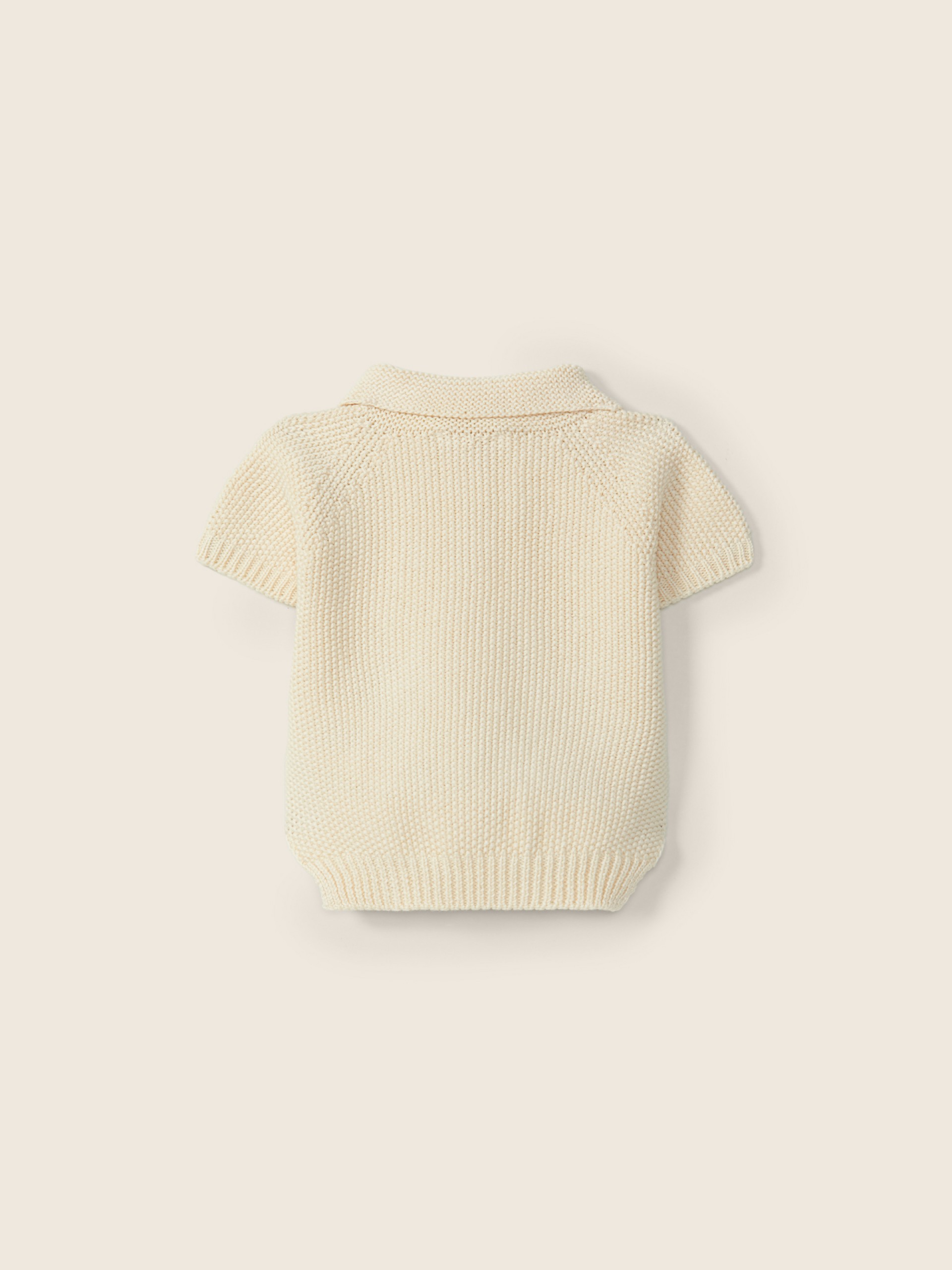 Cotton polo sweater