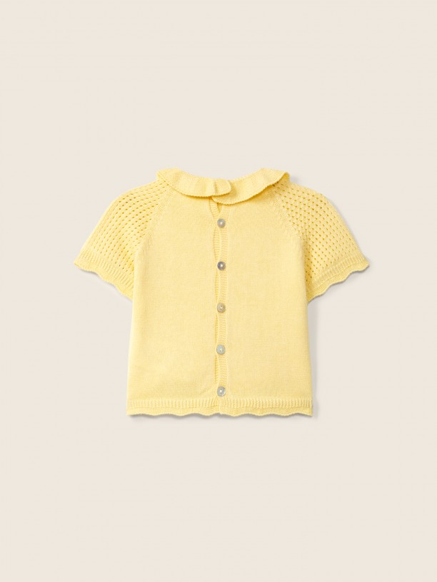 Short-sleeved sweater