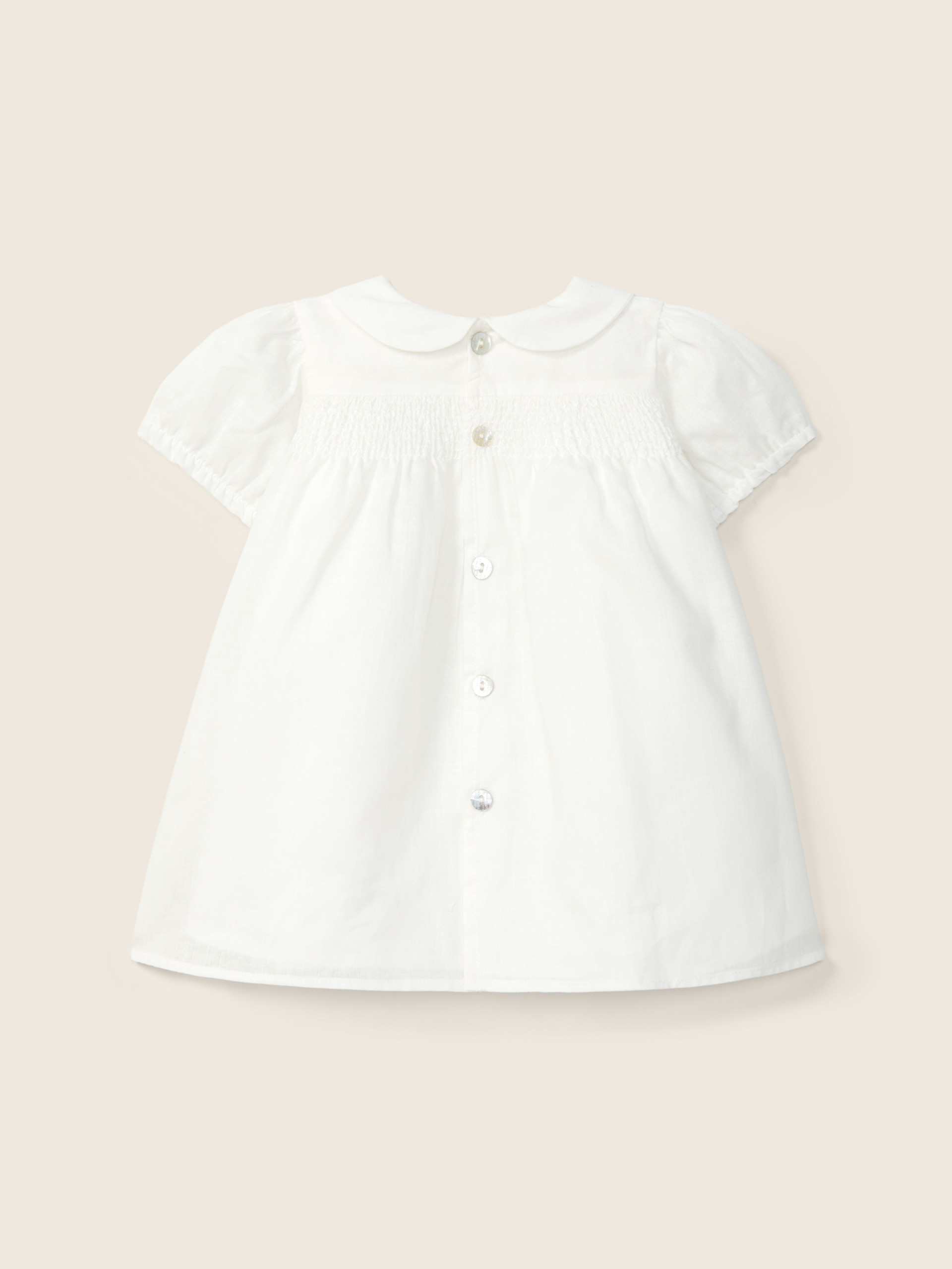 Dress with linen