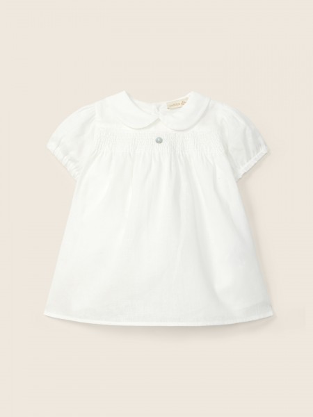 Dress with linen
