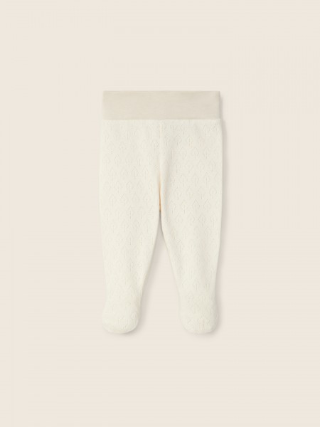 Cotton trousers with feet