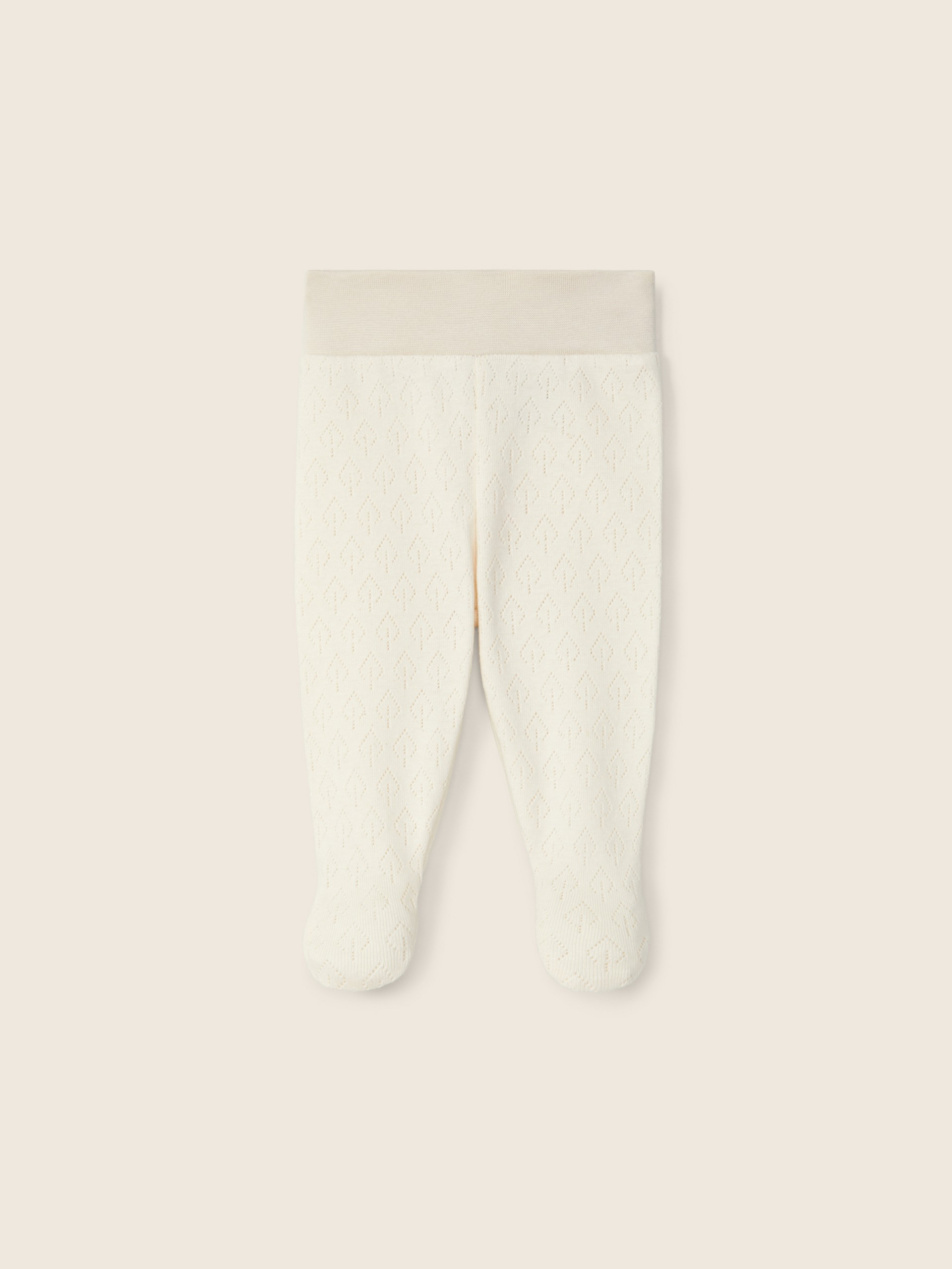 Cotton trousers with feet